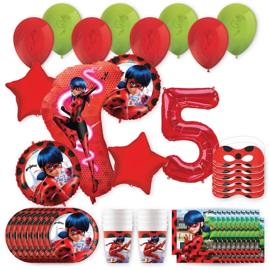Miraculous Ladybug Birthday Party Kit with Number